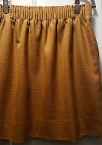 Khaki tan Elastic Waist Skirt w/pockets! J crew